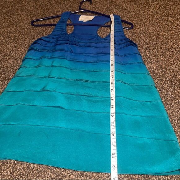 Madison Marcus- Ombre Razorback Tiered Silk Tank Sleeveless Top, Size XS - Picture 10 of 11
